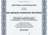 certyfikat WBS